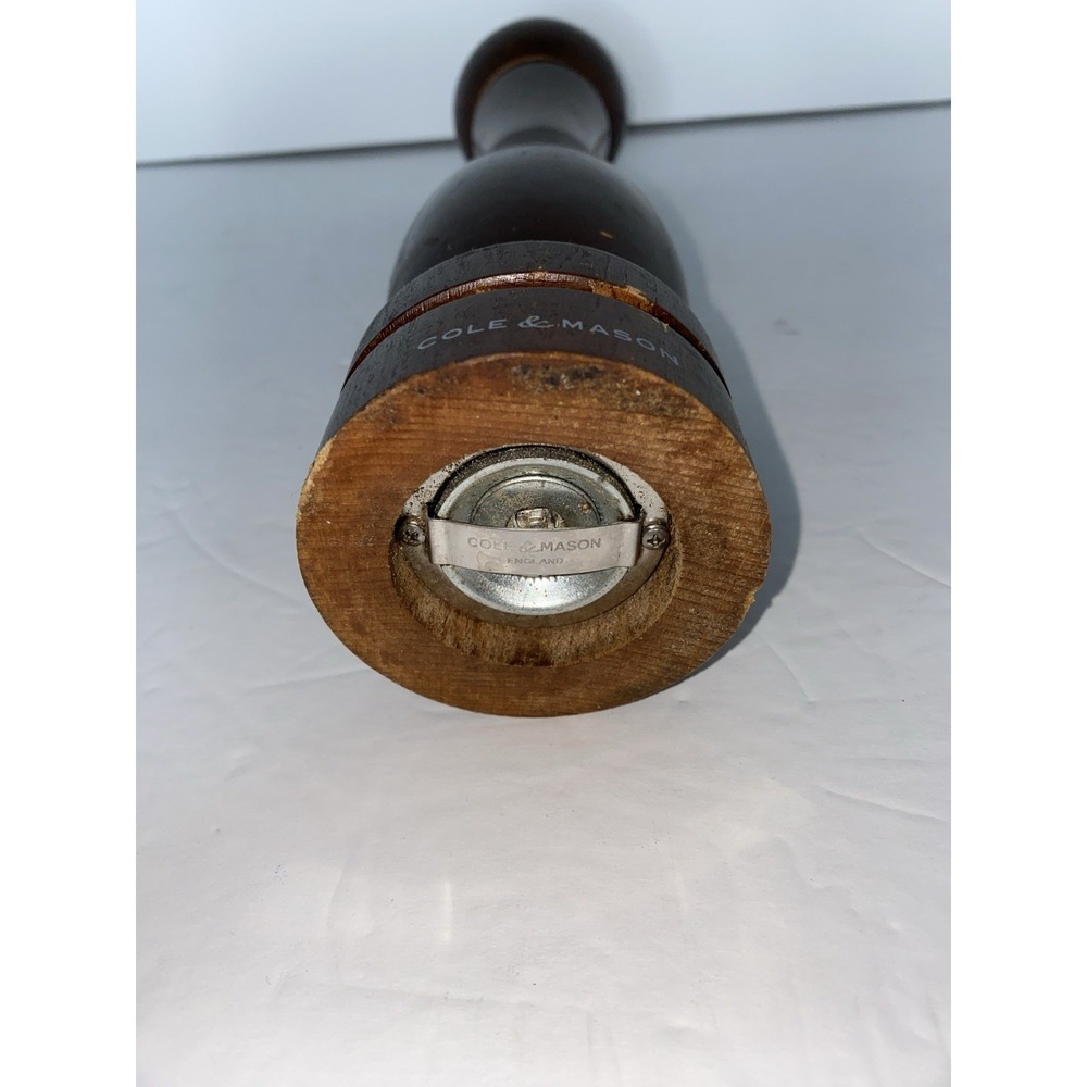 Cole & Mason England Pepper Grinder Mill Dark Brown Wood 12" - Picture 5 of 6